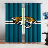 Jacksonville Jaguars Football League Blackout Curtains Drapes for Window Treatment Set